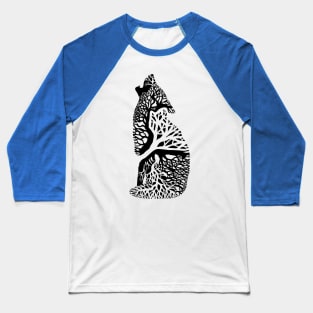 Wolf Tree Baseball T-Shirt